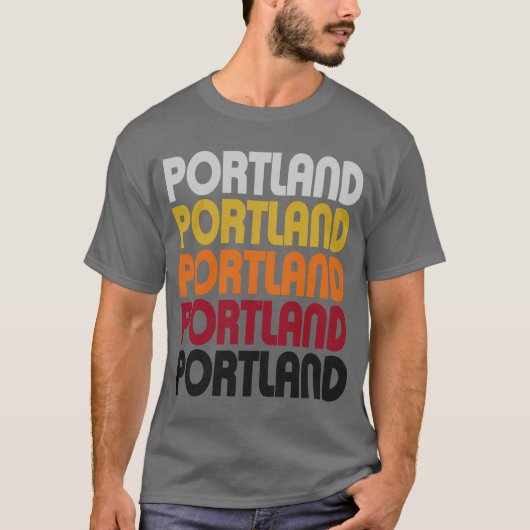 Retro Portland-T - Shirt (Vorderseite)