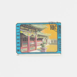 Retro-Porto-Briefmarke Mongol Shuudan Post-it Klebezettel