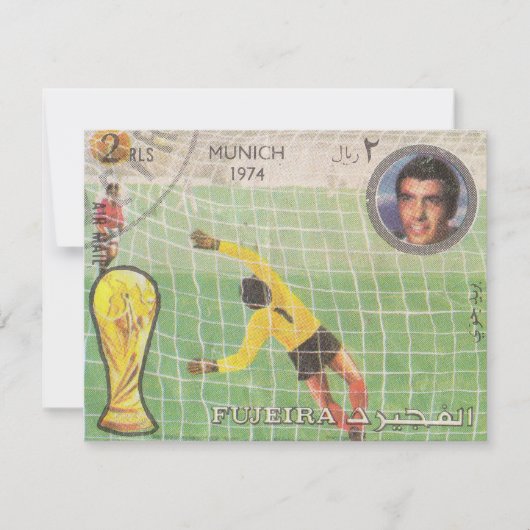 Retro-Porto-Briefmarke München Mitteilungskarte (Vorderseite)