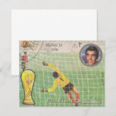 Retro-Porto-Briefmarke München Mitteilungskarte (Vorne/Hinten)