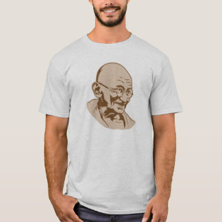 Retro Porträt-Schablone gandhi Indiens T-Shirt