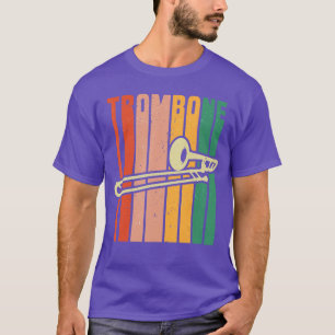Retro-Posaune Geschenkposaunist Musik Jungen Mädch T-Shirt