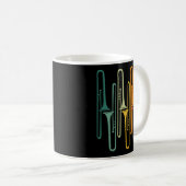 Retro Posaune Kaffeetasse (VorderseiteRechts)