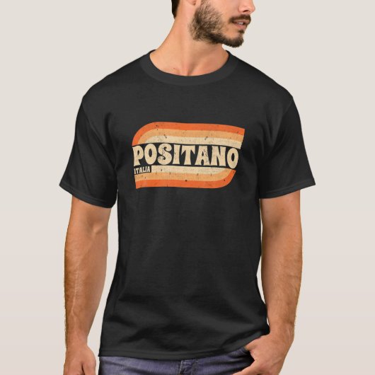 Retro Positano Italia - Positano Italien T-Shirt (Vorderseite)