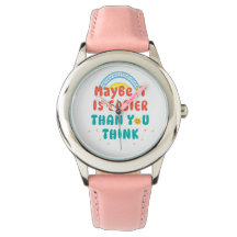 Retro Positive Zitat eWatch Uhr