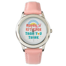 Retro Positive Zitat eWatch Uhr