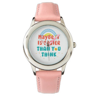 Retro Positive Zitat eWatch Uhr