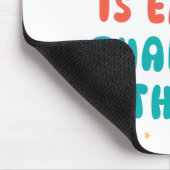 Retro Positive Zitat-Mauspad Mousepad (Ecke)