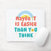 Retro Positive Zitat-Mauspad Mousepad (Mit Mouse)