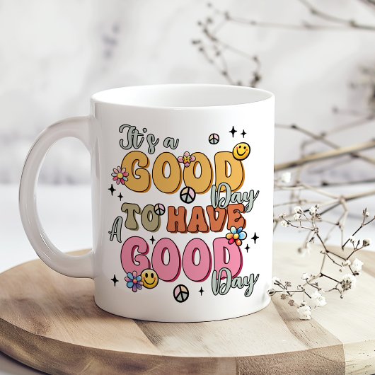 Retro Positivity "It's a Good Day" Kaffeetasse