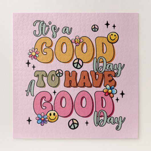 Retro Positivity "It's a Good Day" Puzzle (Vertikal)