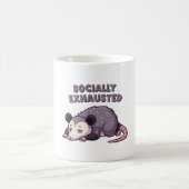 Retro Possum Alone Time White Mug Kaffeetasse (Mittel)