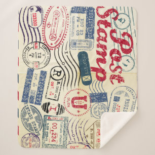 Retro post Briefmarke, Vintage Sammlung. Sherpadecke