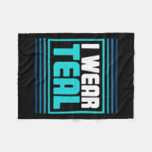 Retro Post Traumatic Stress Ptsd Awareness Fleecedecke (Vorderseite (Horizontal))