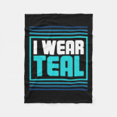 Retro Post Traumatic Stress Ptsd Awareness Fleecedecke (Vorderseite)