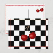 Retro Postcard ~ Cherry Summertime Postkarte (Vorne/Hinten)