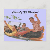 Retro Postcard Class Wiedersehen Friends Classmate Postkarte (Vorderseite)