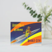 Retro Postcard Huntsville Alabama Rocket City AL Postkarte (Stehend Vorderseite)