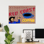 Retro-Poster der Red Coffee Coffee Poster (Heimbüro)