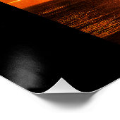 Retro-Poster drucken Los Angeles Sonnenuntergang & Poster (Ecke)