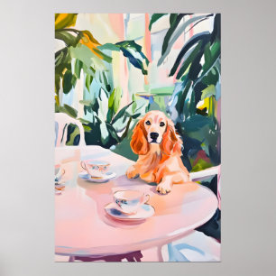 Retro-Poster Englischer Cocker Spaniel, Cocker Poster