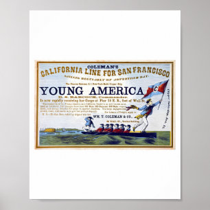 Retro-Poster mit Goldrausch Poster