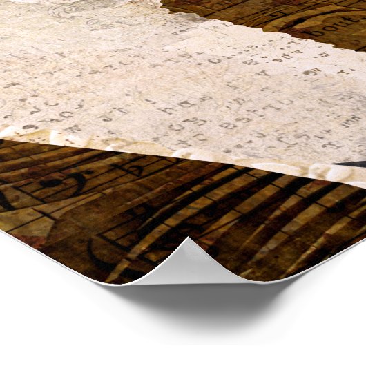 Retro-Poster Poster (Ecke)