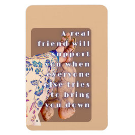 Retro-Poster REAL FRIENDSHIP Lady und ihre Tortois Magnet