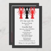 Retro Poster Style Crawish / Lobster Bottle Einladung (Vorne/Hinten)