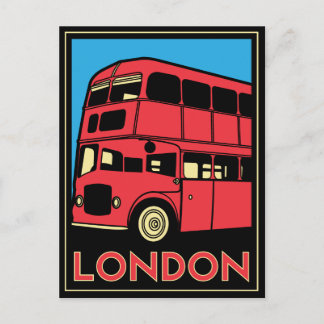Retro-Poster vom Londoner Westminster-Deko Postkarte