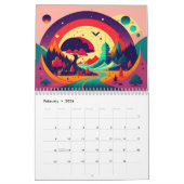 Retro Posters Collection 2 Jahre Kalender 2024-202 (Feb 2026)