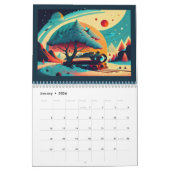 Retro Posters Collection 2 Jahre Kalender 2024-202 (Jan 2026)