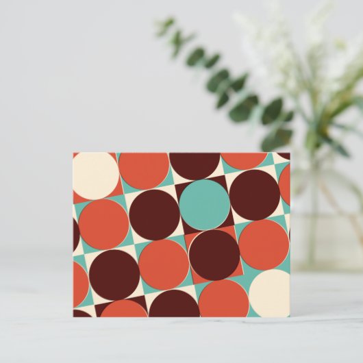 Retro Postkarte (Stehend Vorderseite)