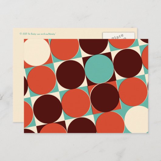 Retro Postkarte (Vorne/Hinten)