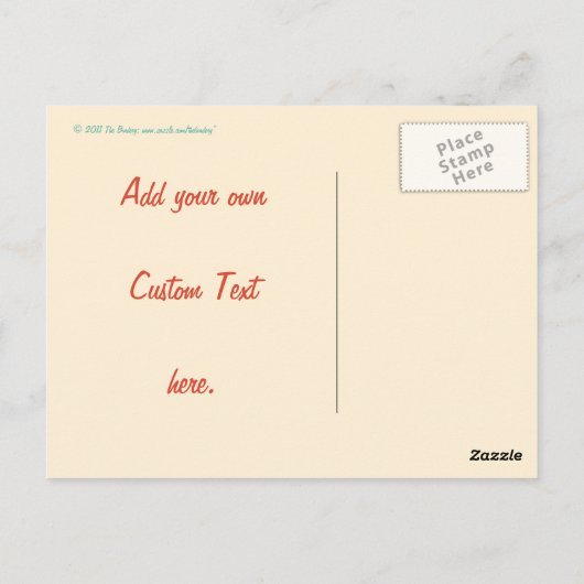 Retro Postkarte (Rückseite)