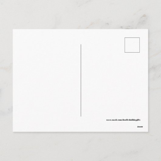 Retro Postkarte des Vintagen (Rückseite)