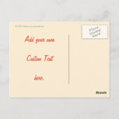 Retro-Postkarte Postkarte (Rückseite)