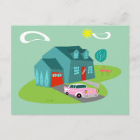 Retro-Postkarte