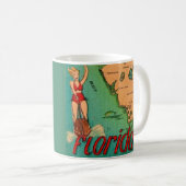 Retro Postkarte von Florida Kaffeetasse (VorderseiteRechts)