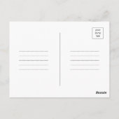 Retro-Postkarten Reise - personalisierter Text Postkarte (Rückseite)