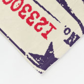 Retro-Poststempel, Vintage-Sammlung. Fleecedecke (Ecke)