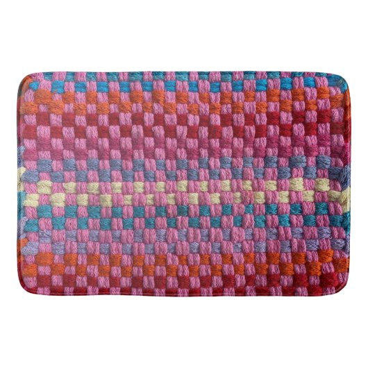 Retro Potholder Design Badematte (Vorderseite)