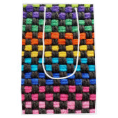 Retro Potholder Karo Design Geschenktüte (Rückseite)