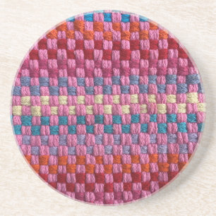 Retro Potholder Karo Sandstone Untersetzer