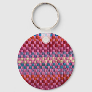 Retro Potholder Karo Schlüsselanhänger