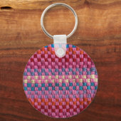Retro Potholder Karo Schlüsselanhänger (Vorderseite)
