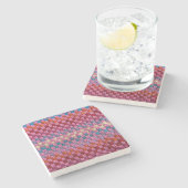 Retro Potholder Karo Stone Untersetzer (Seitenansicht)