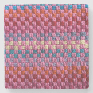 Retro Potholder Karo Stone Untersetzer