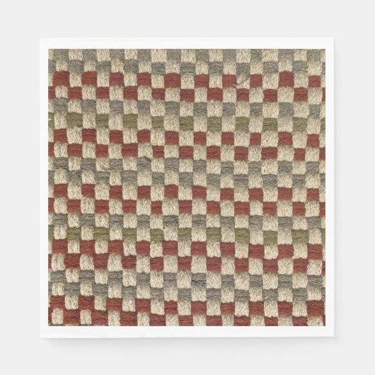 Retro Potholder Weave Muster Serviette (Vorderseite)