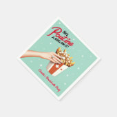 Retro Poutine a Ring on It! Montreal Bachelorette Serviette (Ecke)